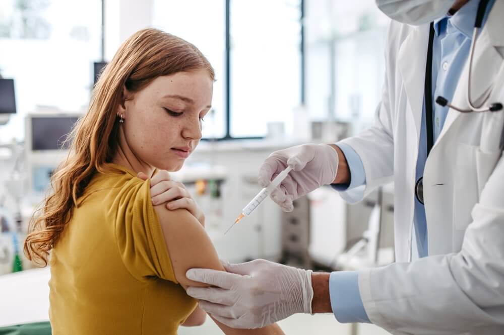 HPV-Impfung bei einem Mödchen