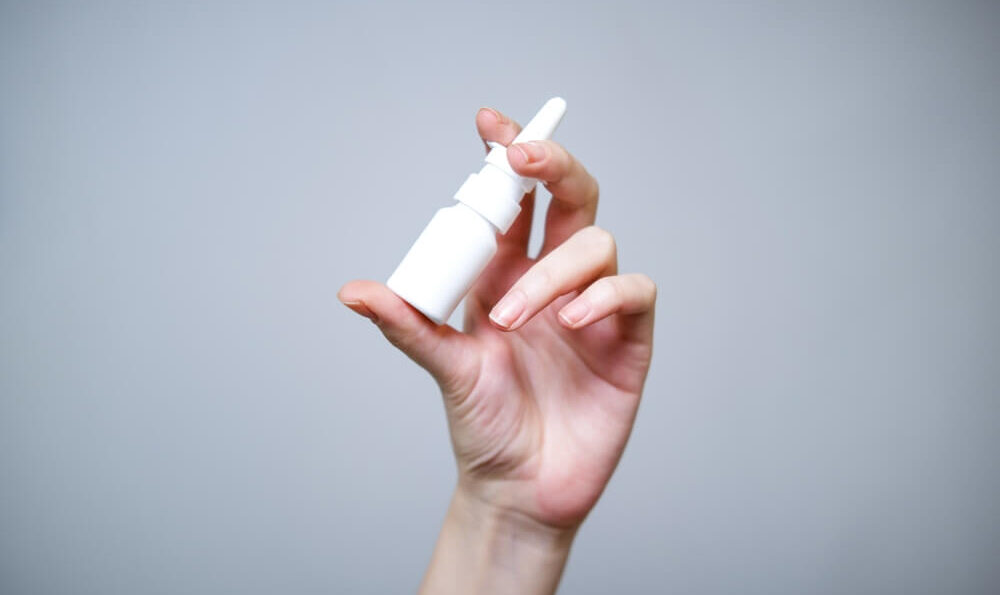 Großaufnahme: Nasenspray