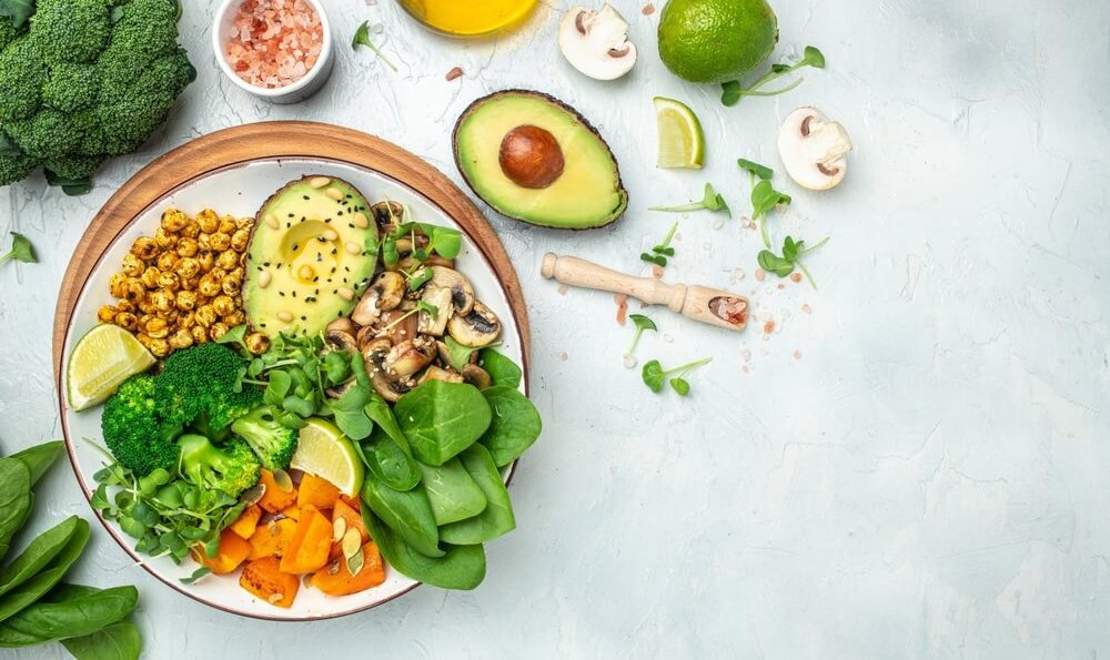 gesunde vegane Gemüse:Bowl