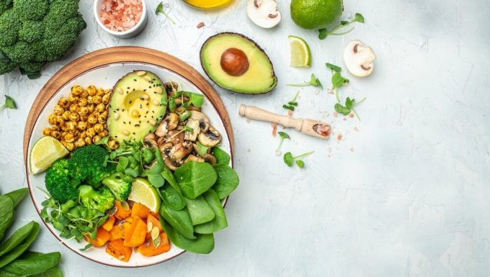 gesunde vegane Gemüse:Bowl